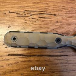 Compliance Edge Knife Dagger Custom Tiger Stripe G10 Handle Fixed Blade