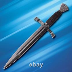 Crecy Dagger Knife High Carbon Steel With Leather Sheath