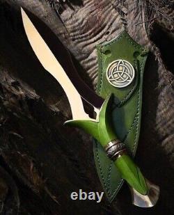 Custom D2 Steel Dagger Celtic & Outdoor Knife Hunting & Collectible Knife