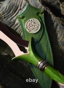 Custom D2 Steel Dagger Celtic & Outdoor Knife Hunting & Collectible Knife