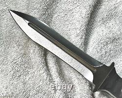 Custom Dagger Duane Dwyer 3V Steel, Exaggerated Blood Groove. M. Strider Knives
