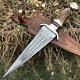 Custom Damascus Steel Hunting Bowie Knife / Sword Arkansas Toothpick Dagger Ii
