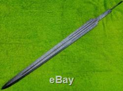 Custom Damascus Steel Sword Blank Blade Dagger 31 Knife Making Supplies Mi-24