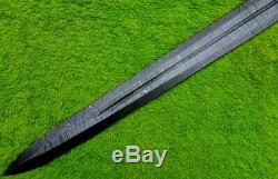 Custom Damascus Steel Sword Blank Blade Dagger 31 Knife Making Supplies Mi-24