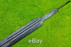 Custom Damascus Steel Sword Blank Blade Dagger 31 Knife Making Supplies Mi-24