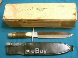 Custom Ernie Lyle Stag Commando Combat Dirk Dagger Stiletto Survival Bowie Knife