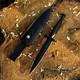 Custom Forged Double-edged Dagger Knife With Premium Leather Sheath. Dbd012