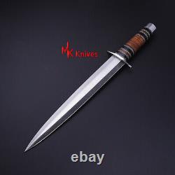 Custom HANDMADE d2 tool Steel dagger hunting knife toothpick digger hunting