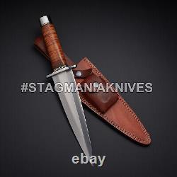 Custom Hand Forged J2 Steel Hunting Big Roman Dagger Knife Frontier Dagger Knife