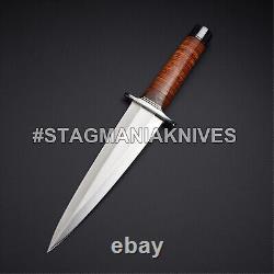 Custom Hand Forged J2 Steel Hunting Big Roman Dagger Knife Frontier Dagger Knife