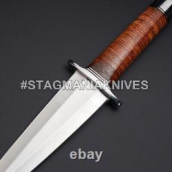 Custom Hand Forged J2 Steel Hunting Big Roman Dagger Knife Frontier Dagger Knife