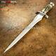 Custom Hand Forged J2 Steel Hunting Bowie Dagger Self Defense Knife Vintage