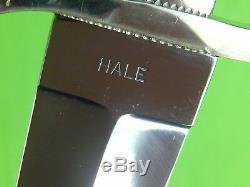 Custom Hand Made HALE Large Stiletto Fighting Knife Dagger & Sheath