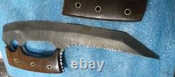 Custom Hand crafted knife king's Damascus Steel Riddick dagger pair