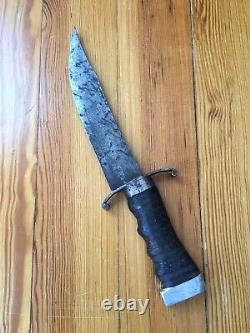 Custom Handmade Bowie Fighting Combat Knife Dagger Fixed Blade INTERESTING