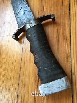 Custom Handmade Bowie Fighting Combat Knife Dagger Fixed Blade INTERESTING