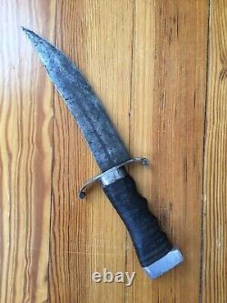 Custom Handmade Bowie Fighting Combat Knife Dagger Fixed Blade INTERESTING