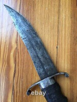 Custom Handmade Bowie Fighting Combat Knife Dagger Fixed Blade INTERESTING