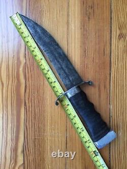 Custom Handmade Bowie Fighting Combat Knife Dagger Fixed Blade INTERESTING