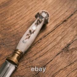 Custom Handmade Carbon Steel Blade Dagger Bowie Knife Survival Knife Camping