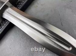 Custom Handmade Carbon Steel Blade Hunting Dagger Knife Camping Knife With Sheath