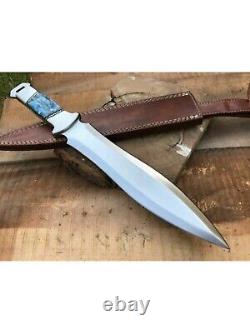 Custom Handmade Carbon Steel Blade Survival DAGGER Knife Hunting Camping