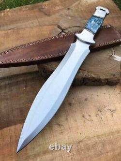 Custom Handmade Carbon Steel Blade Survival DAGGER Knife Hunting Camping