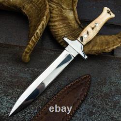 Custom Handmade Carbon Steel Blade Survival Dagger Knife Hunting Knife Camping