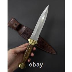 Custom Handmade Carbon Steel Blade Survival Dagger Knife Hunting Knife Camping