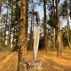 Custom Handmade Carbon Steel Blade Survival Dagger Knife Hunting Knife Camping