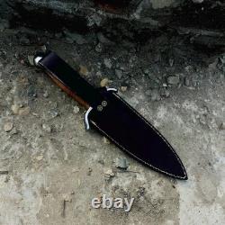 Custom Handmade Carbon Steel Blade Survival Dagger Knife Hunting Knife Camping