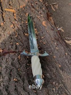 Custom Handmade Carbon Steel Blade Survival Dagger Knife Hunting Knife Camping