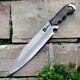 Custom Handmade Carbon Steel Bowie Machete Tactical Sword Hunting Knife Dagger