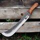 Custom Handmade Carbon Steel Bowie Survival Machete Dagger Sword Hunting Knife