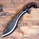 Custom Handmade Carbon Steel Bowie Survival Machete Dagger Sword Hunting Knife