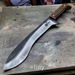 Custom Handmade Carbon Steel Bowie Survival Machete Dagger Sword Hunting Knife