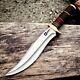 Custom Handmade Carbon Steel Bowie Survival Machete Dagger Sword Hunting Knife