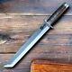 Custom Handmade Carbon Steel Bowie Survival Machete Dagger Sword Hunting Knife