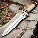 Custom Handmade Carbon Steel Bowie Survival Machete Dagger Sword Hunting Knife