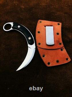 Custom Handmade Carbon Steel Claw Knife, Belt Dagger, Tactical Knife, EDC Knife