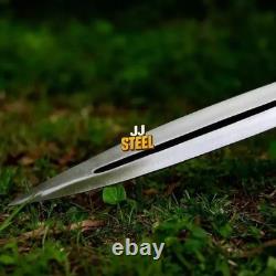 Custom Handmade Carbon Steel Dagger Survival Hunting Combat Battle Machete Sword