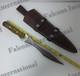 Custom Handmade Carbon Steel Dagger Tactical Fixed Blade Hunting Knife Withsheath