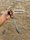 Custom Handmade Carbon Steel Hunting Dagger Bowie Knife With Sheath