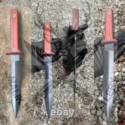 Custom Handmade Carbon Steel Hunting Dagger Knife Survival Camping Combat Knife