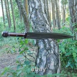 Custom Handmade Carbon Steel Tactical Dagger Knife Hunting Camping Knife