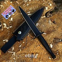 Custom Handmade Commando Hunting Dagger Knife 2nd Pattern Steel Handle WithSheath