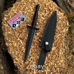 Custom Handmade Commando Hunting Dagger Knife 3rd Pattern Steel Handle WithSheath