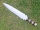 Custom Handmade D-2 Tool Steel Dagger Hunting Bowie Knife Bull Horn Handle