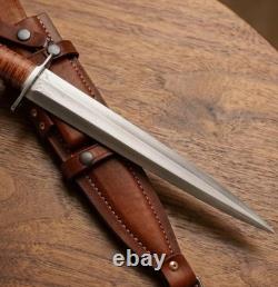 Custom Handmade D2 Steel Blade Survival Dagger Bowie Knife Camping W\Sheath