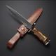 Custom Handmade D2 Steel Dagger Knife Hunting Knife With Beautiful Bone Handle